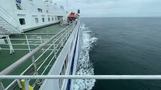 Aboard MV Barfleur View Aft from the Bridge 24424 [upl. by Cody]