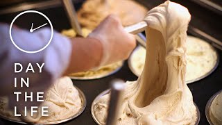 Making 500 Pounds Of Stretchy Ice Cream A Day • Tasty [upl. by Neyu678]