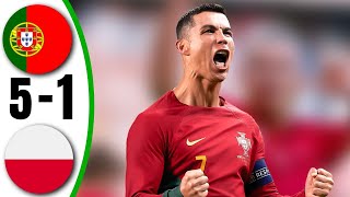 Portugal vs Poland 51  All Goals amp Highlights  2024 [upl. by Thilda43]