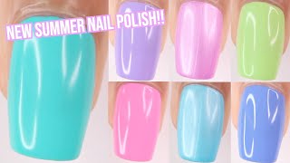 New OPI Make The Rules Summer 2023 collection swatch and review  new summer 2023 nail polish colors [upl. by Atinehs184]