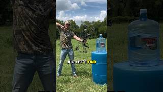 5 Gallon Jug vs 70 lb Compound Bow archery bowhunting yeeyee outdoors farmlife [upl. by Sitsuj84]