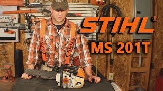 Stihl MS 201T Chainsaw Overview [upl. by Sydelle]