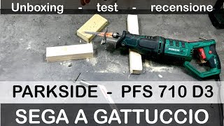 UN MOSTRO Sega a gattuccio PARKSIDE lidl Test recensione PFS 710 D3 LEGNO METALLO Non a batteria [upl. by Hereld]