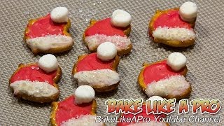 Easy Santa Hat Pretzels recipe [upl. by Annohsat379]