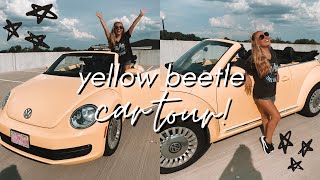 yellow convertible beetle car tour 2020 car tour [upl. by Nesline]