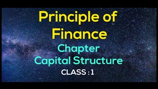 Capital Structure  Principle of finance  BBA MBA  Tutorial in bangla  Class1 [upl. by Yeldud]