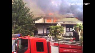 Taitu Hotel engulfed in fire raw video footage [upl. by Seldan]