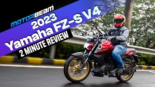 Yamaha FZS Version 40  Quick n Fast Review  MotorBeam [upl. by Tfat]