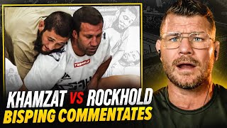 BISPING reacts KHAMZAT CHIMAEV vs LUKE ROCKHOLD  Grappling Match BREAKDOWN [upl. by Pawsner]