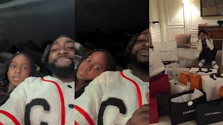 Davido takes daughter Harley Adeleke luxury shopping [upl. by Sissie]