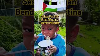 Makan Mie Sesuai Bendera Palestina trending fypシ゚viral shorts [upl. by Entirb]