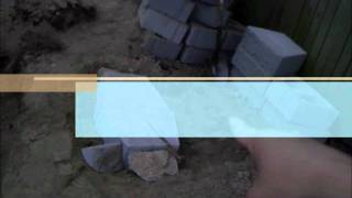 HOW TO INSTALL A RETAINING WALL AND A CEDAR FENCE [upl. by Nonnahs738]