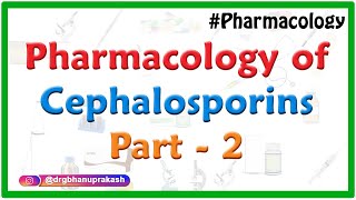 Pharmacology of Cephalosporins  Classification  spectrum of activity and clinical use  Part 2 [upl. by Waldemar527]