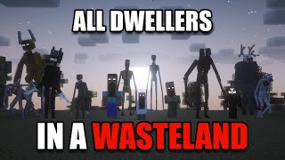 Surviving ALL of Minecrafts DWELLERS in a Wasteland I added EVERY Dweller to Minecraft [upl. by Bartholomew]