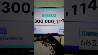 Mrbeast hit 300M subs Timeworks [upl. by Assyram]