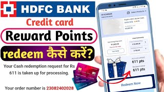 how to redeem hdfc credit card reward points  hdfc credit card points redeem in cash  hdfc reward [upl. by Kcirderf505]