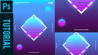 Showcase Aesthetic  Tutorial Photoshop CC 2019 [upl. by Brookner]