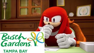 Knuckles Rates the Roller Coasters at Busch Gardens Tampa Bay Original [upl. by Zebadiah]