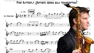 Poor Butterfly  Baptiste Herbin solo transcription [upl. by Cordeelia]