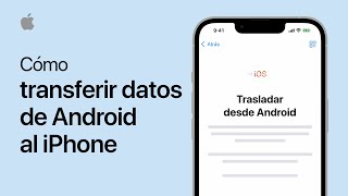 Cómo transferir datos de Android al iPhone  Soporte técnico de Apple [upl. by Chemarin]