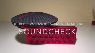 Ue roll vs Jawbone Mini Jambox  Sound comparison [upl. by Aramenta]