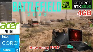 Acer Nitro V15 ANV1551578S Intel Core i5 13Gen RTX 2050 4GB 144Hz BATTLEFIELD 2042 How many FPS [upl. by Nivrek]