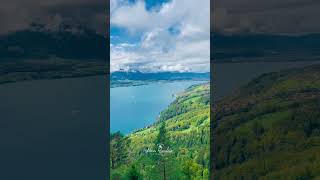 A majestic view from the village of Sigriswil in Thun 🤩 sigriswil thun switzerland [upl. by Abehsile]