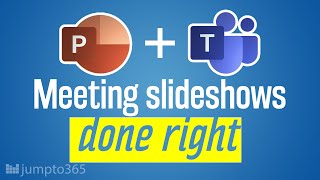 The RIGHT way to share a PowerPoint in a Teams meeting [upl. by Yelyah]