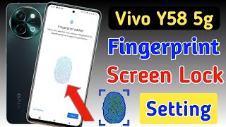 Vivo y58 5g fingerprint screen lock  fingerprint lock setting in Vivo y58 5g  Vivo pattern lock [upl. by Navap]