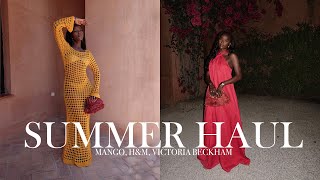 SUMMER FASHION HAUL  MANGO HampM VICTORIA BECKHAM [upl. by Aek]