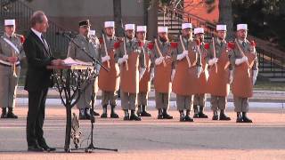 Cérémonie dhommage au major El Gharrafi et au sergentchef Zingarelli [upl. by Peters301]