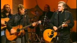 Johnny Cash and Kris Kristofferson  Big River live 1993 [upl. by Ellehcil]