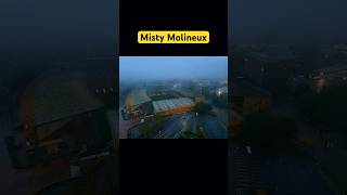 A misty Molineux drone wwfc football wolverhampton wearewolves wolves wolverhamptonwanderers [upl. by Irot565]