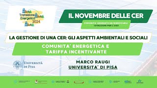 Comunità Energetica e Tariffa Incentivante [upl. by Eilrebmik505]