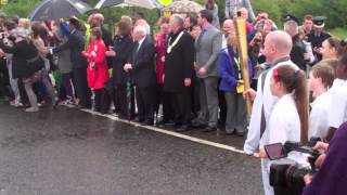 irishtimescom Olympic Torch enters Republic [upl. by Akined]