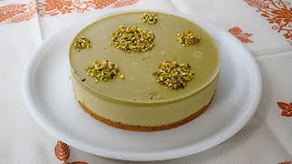 Ricetta Cheesecake al pistacchio  Pistachio Cheesecake recipe ASMR cakeshare [upl. by Alliuqahs571]