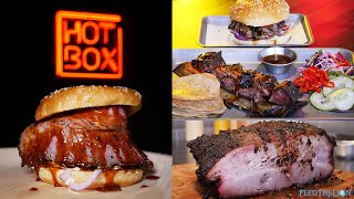 BBQ experts HotBox serve Halal smoked meat in Hawley Wharf Camden [upl. by Atsuj]