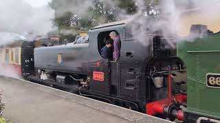 GWR Pannier Tank 9466 amp 6695 5600 Class  Minehead Station  West Somerset Railway  31st Mar 2024 [upl. by Tamera470]