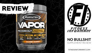 MuscleTech Vapor One Review Best PreWorkout From MuscleTech [upl. by Araiek]