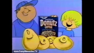 Powdered Donutz Cereal Commercial 1982 [upl. by Hluchy]