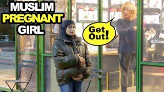 Muslim PREGNANT HIJABI Experiment Social Experiment [upl. by Irakuy]