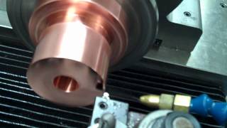 Diamond Turning Copper Sample with Measurementswmv [upl. by Viridi153]