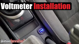 How To Install an aftermarket Voltmeter Gauge Battery Gauge  AnthonyJ350 [upl. by Villiers]