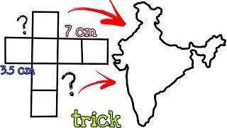 India map drawing tutorialhow to draw India map in step by step instructions indiamap mapdrawing [upl. by Larrisa]