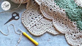 🍏SUPER EASY and FAST crochet blanket patterns Flora Blossom Blanket Beginner friendly crocheting [upl. by Fernando189]