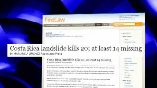 COSTA RICA FLOOD Tragedy Prophecy Oct3 2010 Fulfilled in 30 days [upl. by Resaec]