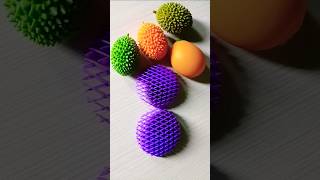 green durian vs purple worm 💚💜 fidget shortsfeed adhd funnyvideos [upl. by Fe]