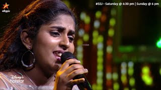 Trinita வின் குரலில் quotகால் முளைத்த பூவே என்னோடு பேலே ஆட வாquot 🎶🎶  Super Singer Junior 8 [upl. by Housen]