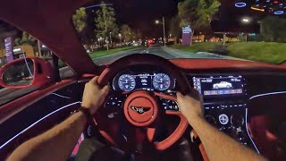 2022 Bentley Continental GT Speed POV Night 3D AudioASMR [upl. by Naillik]