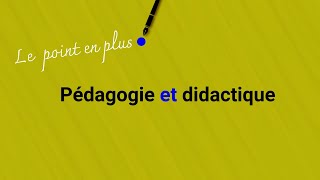 Pédagogie et didactique [upl. by Nirrak]